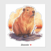 Cute Capybara Sticker (Vel)