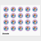 Cute Capybara Sticker 67 – Relaxte Capy in Lavende (Vel)