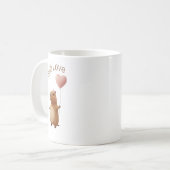 Cute Capybara Still Love Valentine Coffee Mug Tweekleurige Koffiemok (Voorkant links)