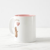 Cute Capybara Still Love Valentine Coffee Mug Tweekleurige Koffiemok (Voorkant links)