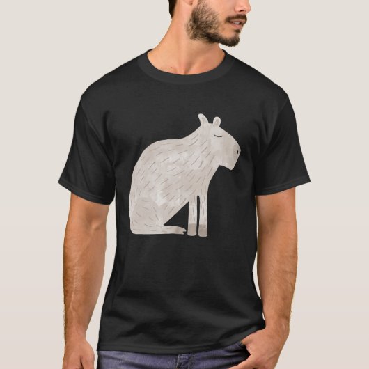 Cute Capybara T-shirt (Voorkant)