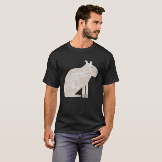 Cute Capybara T-shirt (Voorkant volledig)