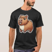 Cute Capybara T-shirt (Voorkant)
