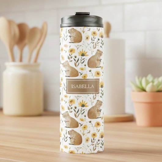 Cute Capybara Thermosbeker