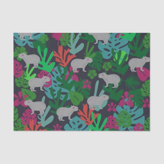 Cute Capybara Tissue Paper Tissuepapier (Voorkant)