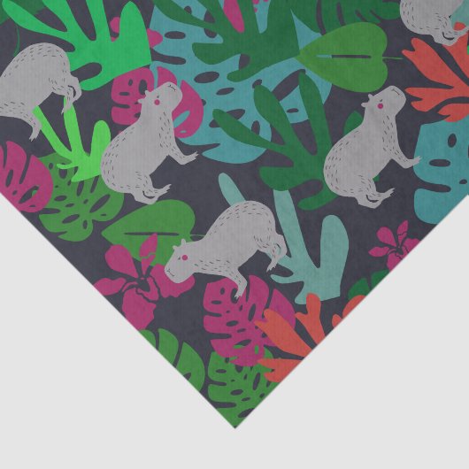 Cute Capybara Tissue Paper Tissuepapier (Detail)
