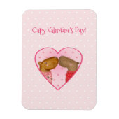 Cute capybara Valentine's Day magnet Magneet (Verticaal)