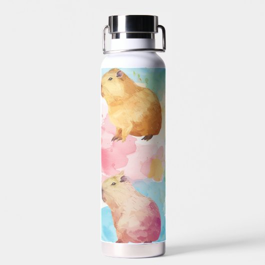 Cute Capybara Waterfles (Achterkant)