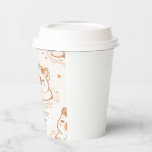 Cute Capybara With Sunglasses Kids Birthday Party Papieren Bekers (Links)