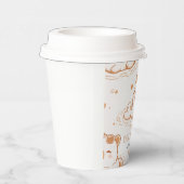 Cute Capybara With Sunglasses Kids Birthday Party Papieren Bekers (Rechts)