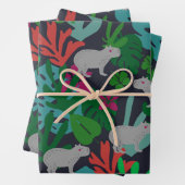 Cute Capybara Wrapping Paper (In situ)