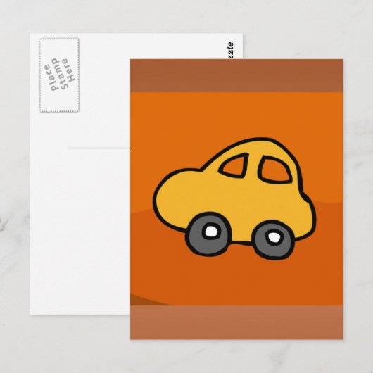 Cute CAR Briefkaart (Voorkant / Achterkant)