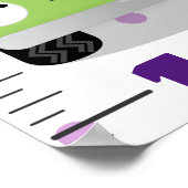 Cute car cartoon illustration growth grafiek poster (Hoek)