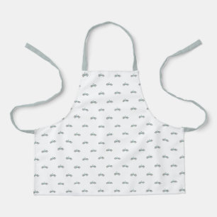 Cute Car Pattern Apron Schort