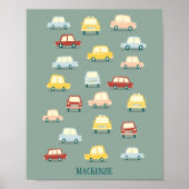Cute Car Personalized Poster (Voorkant)
