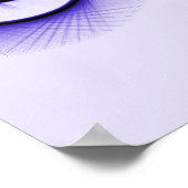 Cute Car Sketch in Paars Poster (Hoek)