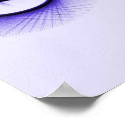 Cute Car Sketch in Paars Poster (Hoek)