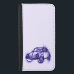 Cute Car Sketch in Paars<br><div class="desc">Een schetstekening van een auto met paarse tonen. Het ziet eruit als een ontwerper die vroeg een prototype teruggeeft.</div>