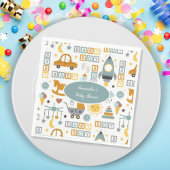 Cute Car Speelgoed Pattern Boy Blauwgroen Baby sho Servet
