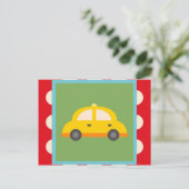Cute Car Transportation Theme Baby Kinderen Gifts Briefkaart (Staand voorkant)