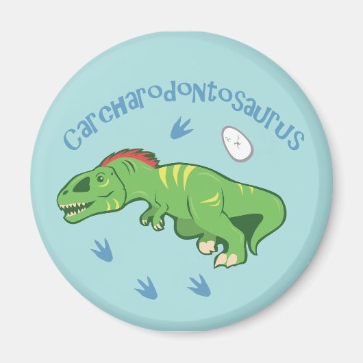 Cute Carcharodontosaurus Magneet (Voorkant)