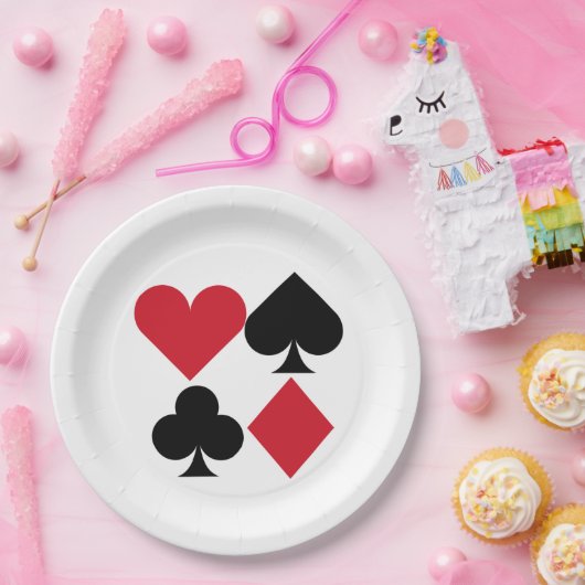 Cute card suit bord van speelpartijpapier (Feest)