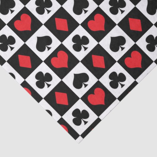 Cute card suit casino gokken weefsel tissuepapier (Detail)