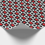 Cute card suit casino's spelen cadeaupapier (Hoek)