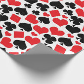 Cute card suit casino's spelen cadeaupapier (Hoek)