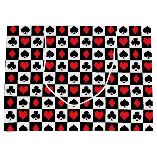 Cute card suit casino's spelen groot cadeauzakje (Voorkant)