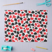 Cute card suit casino's spelen tissuepapier (Craft)