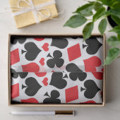 Cute card suit casino's spelen tissuepapier (Geschenk)
