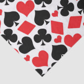 Cute card suit casino's spelen tissuepapier (Detail)