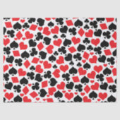 Cute card suit casino's spelen tissuepapier (Voorkant)