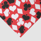 Cute card suit casino's spelen tissuepapier (Detail)