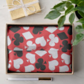 Cute card suit casino's spelen tissuepapier (Geschenk)