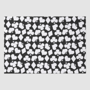 Cute card suit casino's spelen tissuepapier