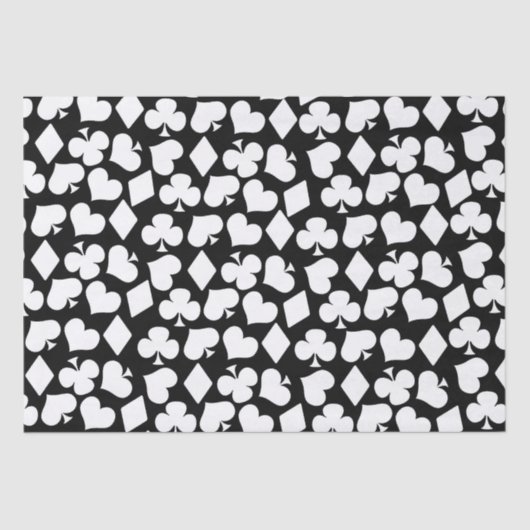 Cute card suit casino's spelen tissuepapier (Voorkant)