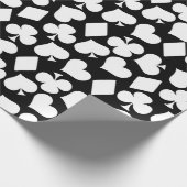 Cute card suit patroon Casino Cadeaupapier (Hoek)