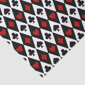 Cute card suit patroon tissuepapier (Detail)