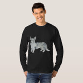 Cute Cardigan Welsh Corgi Puppy for Dog T-shirt (Voorkant volledig)