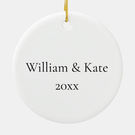 Cute Cardinal Giving Gifts Couple Custom Christmas Keramisch Ornament (Achterkant)