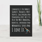 Cute Cards For Gymnastics Lover Acrobatics Gymnast Kaart (Voorkant)
