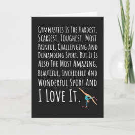 Cute Cards For Gymnastics Lover Acrobatics Gymnast Kaart