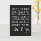 Cute Cards For Gymnastics Lover Acrobatics Gymnast Kaart (Gele Bloem)