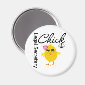 Cute Career Chick - Juridisch Secretaris Magneet (Voorkant / Achterkant)
