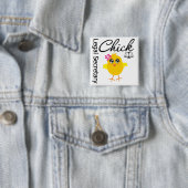 Cute Career Chick - Juridisch Secretaris Vierkante Button 5,1 Cm (In situ)