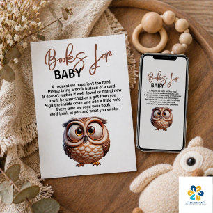 Cute Caricatuur Uil Baby Jongens Baby Shower Kaart
