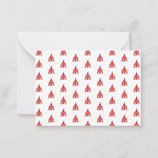 Cute Carnaval Circusshow Clowns Ballonnen Kids Notitiekaartje (Achterkant)