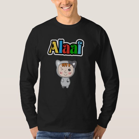 Cute Carnival Animal Kölle Alaaf Party Cat  3 T-shirt (Voorkant)